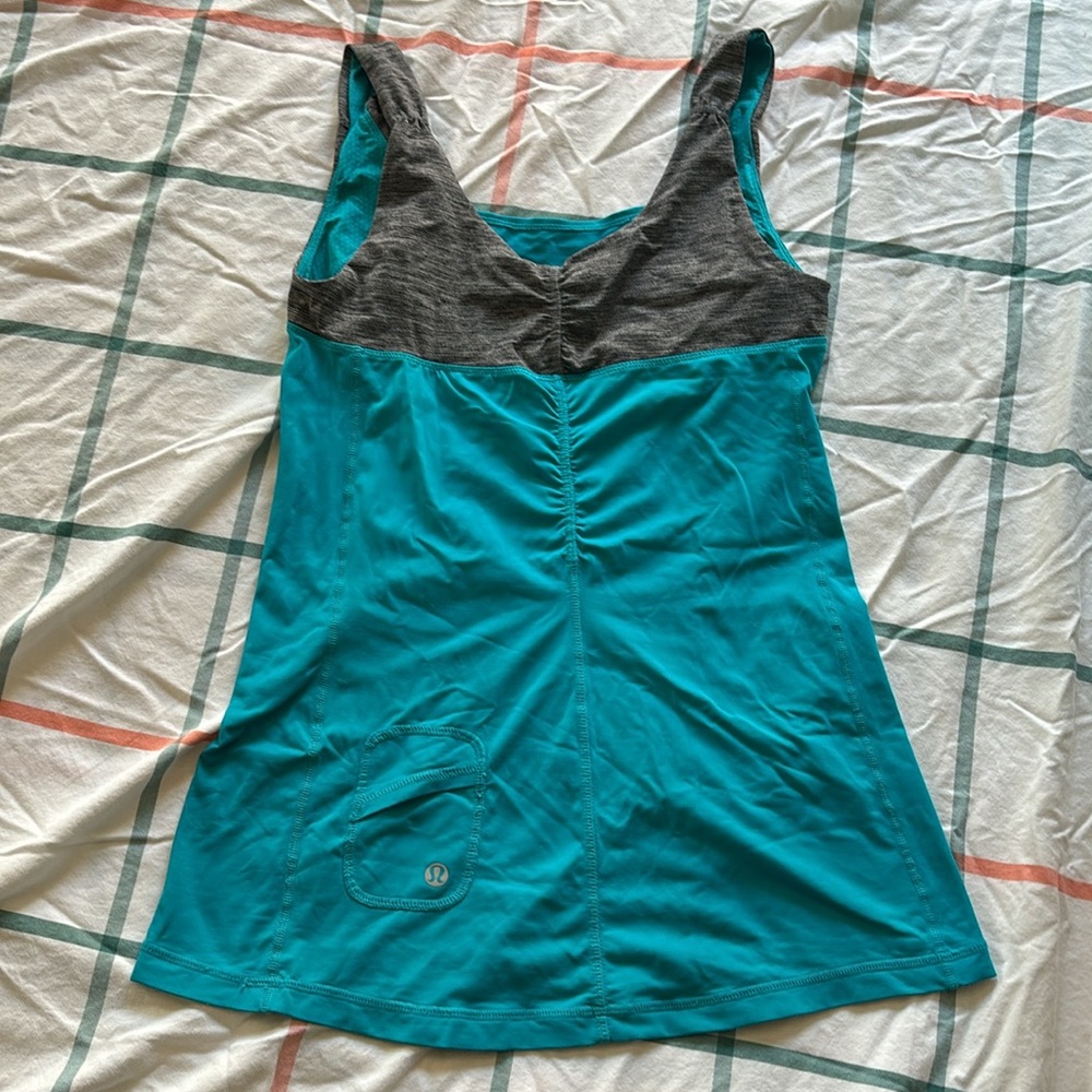 Lululemon blue active top.Not sure what size it is my guess is mediumSuper soft